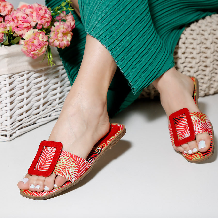 Papuci dama Adelina - Red