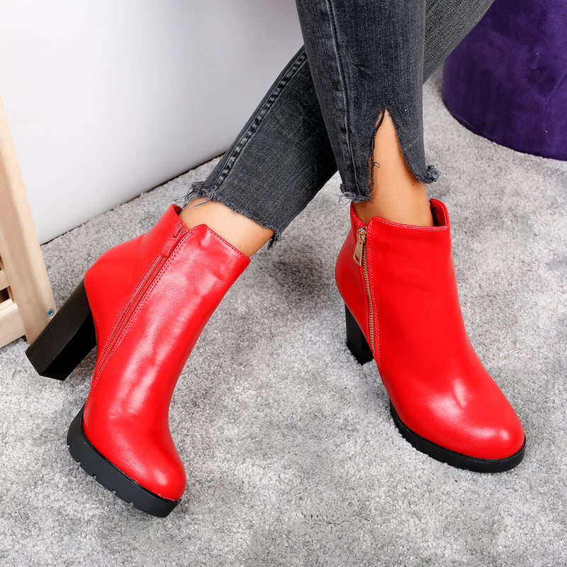 Botine dama Katlin - Red