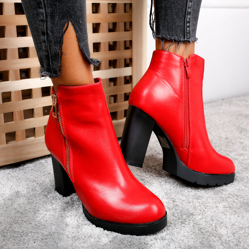 Botine dama Katlin - Red