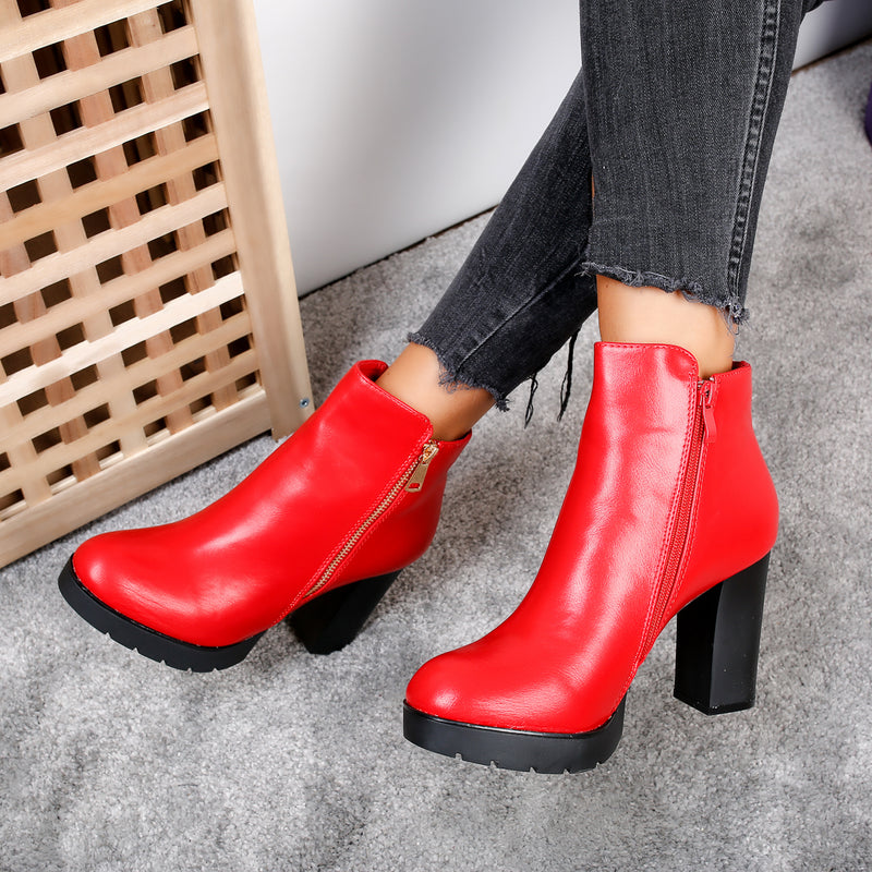 Botine dama Katlin - Red