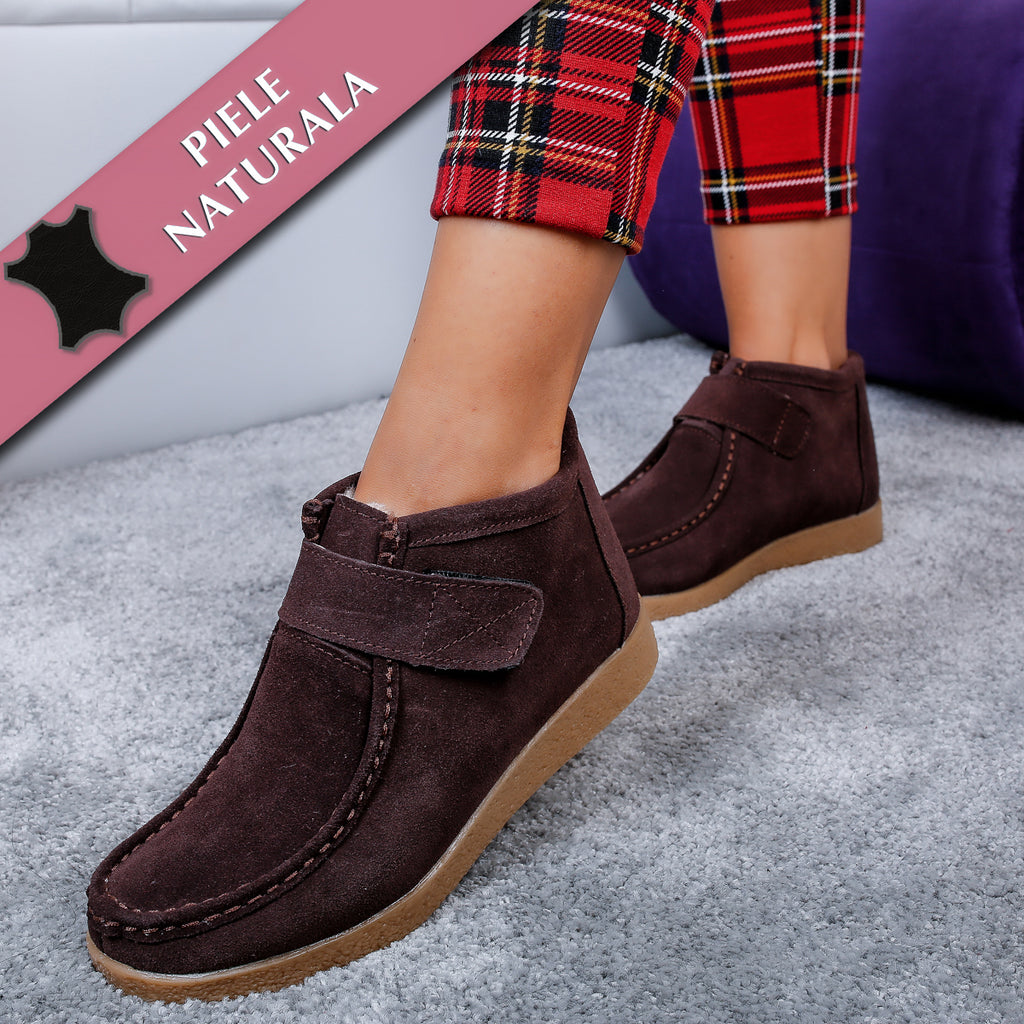 Ghete dama Mirabella - Dark Brown