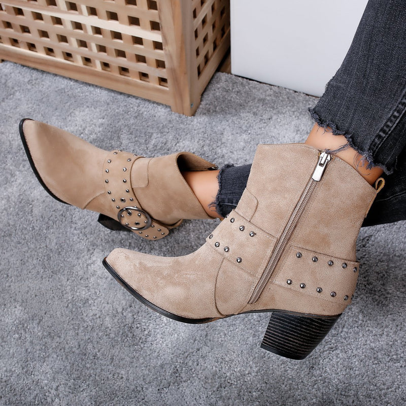 Botine dama Nicoleta - Beige