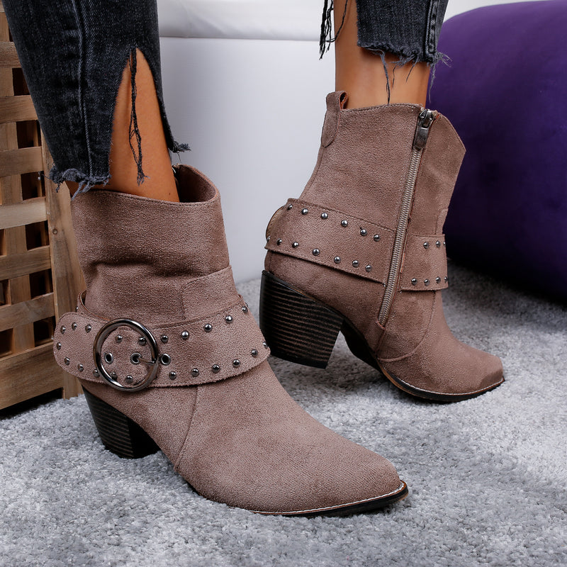 Botine dama Nicoleta - Brown