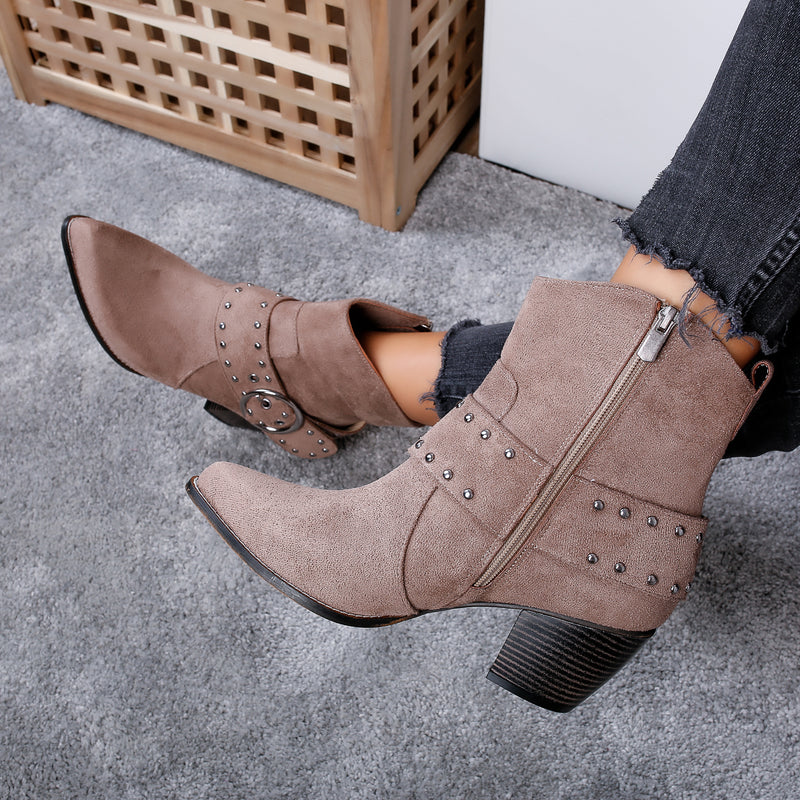 Botine dama Nicoleta - Brown