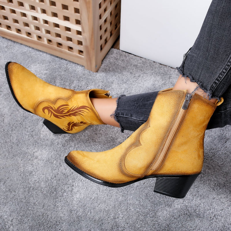 Botine dama Neapolitana - Yellow