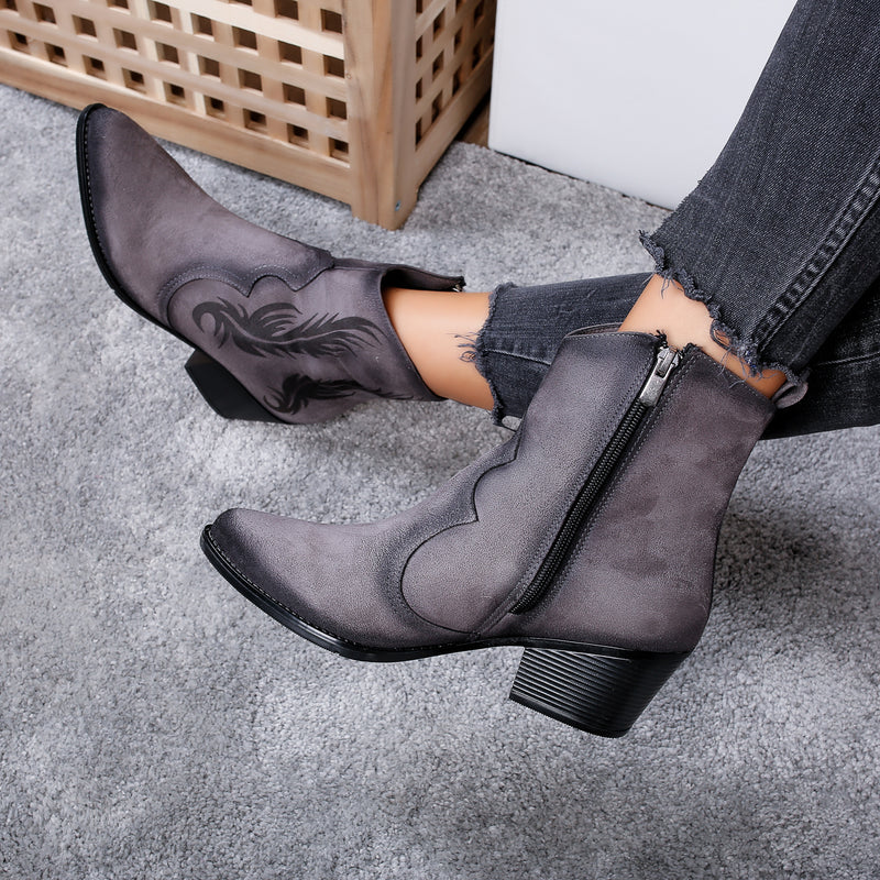 Botine dama Neapolitana - Grey