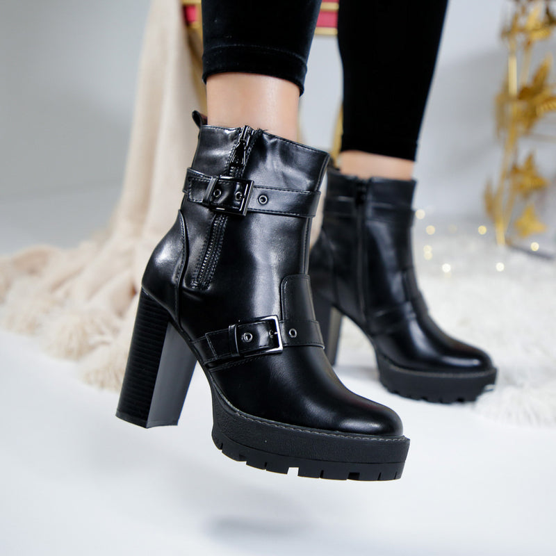 Botine dama Justina - Black