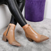 Botine dama cu toc Abigail - Brown