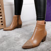 Botine dama cu toc Abigail - Brown