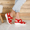Sandale dama cu platforma Sissy - Red