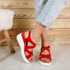 Sandale dama cu platforma Sissy - Red