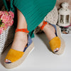 Sandale dama Antonia - Yellow