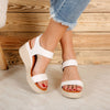 Sandale dama cu platforma Rena - White
