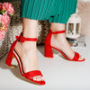 Sandale dama cu toc Salina - Red