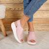 Sandale dama cu platforma Cheri - Pink