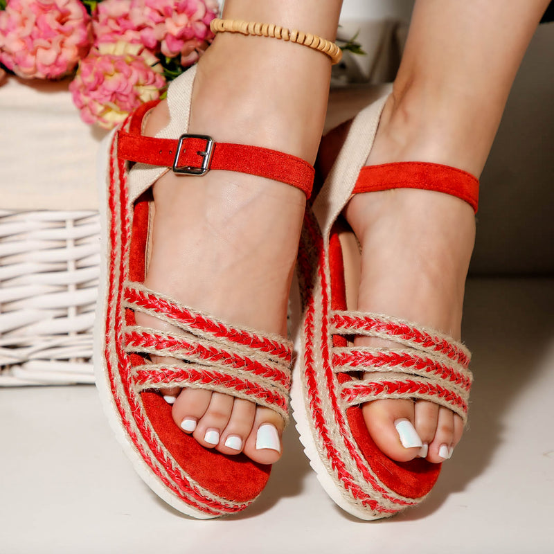 Sandale dama Adina - Red