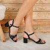 Sandale dama cu toc Selwana - Black