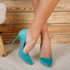 Pantofi dama cu toc Renata - Blue