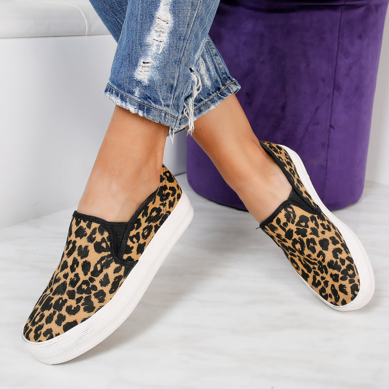 Tenisi dama Leana - Brown Leopard