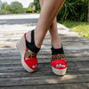 Sandale dama cu platforma Allena - Red