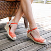 Sandale dama cu platforma Lisa - Orange