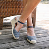 Sandale dama cu platforma Lisa - Blue