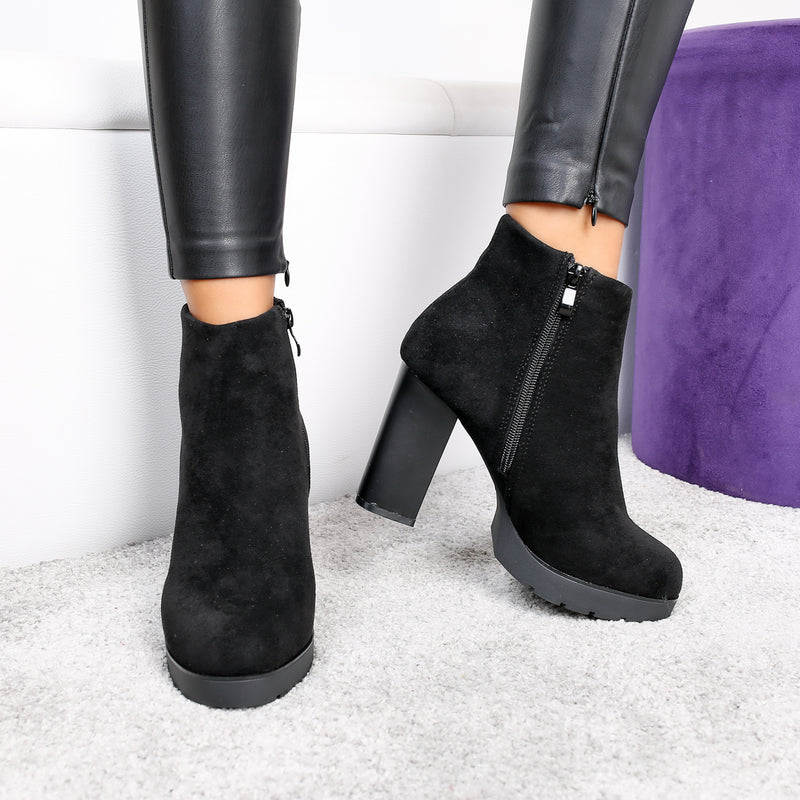 Botine dama Perunika - Black