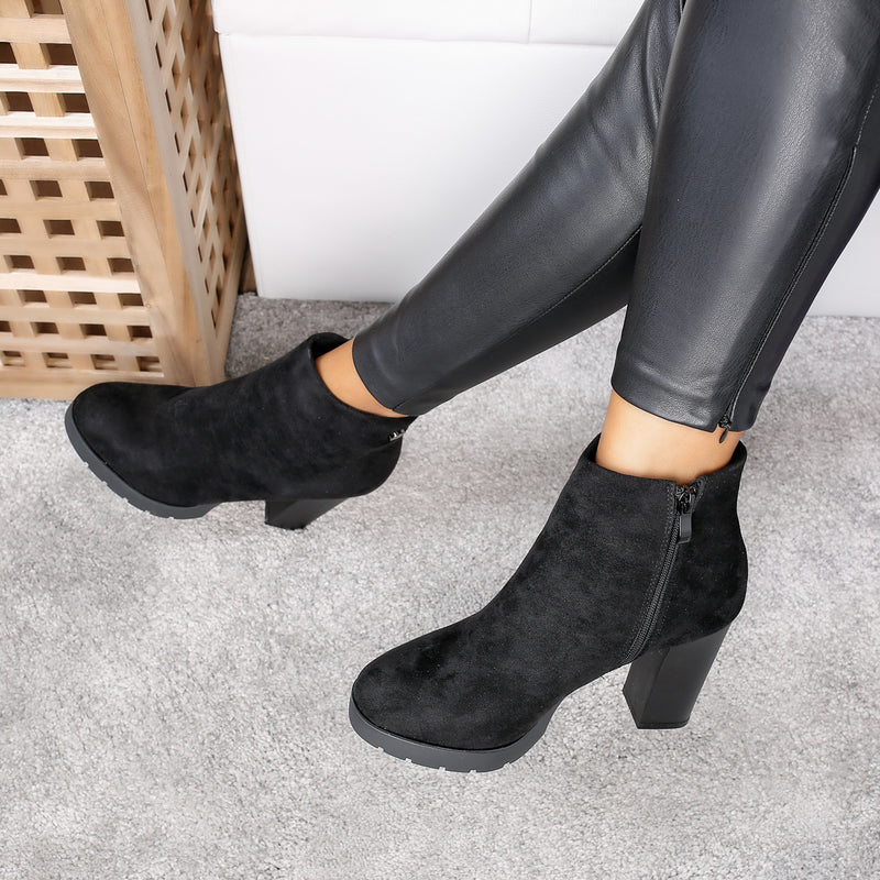 Botine dama Perunika - Black