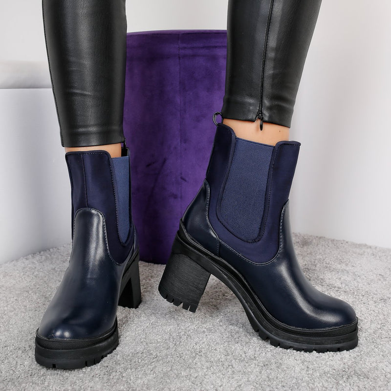 Botine dama Blaga - Navy