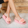 Papuci dama cu platforma Tinna - Pink
