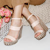 Sandale cu platforma Annika - Pink