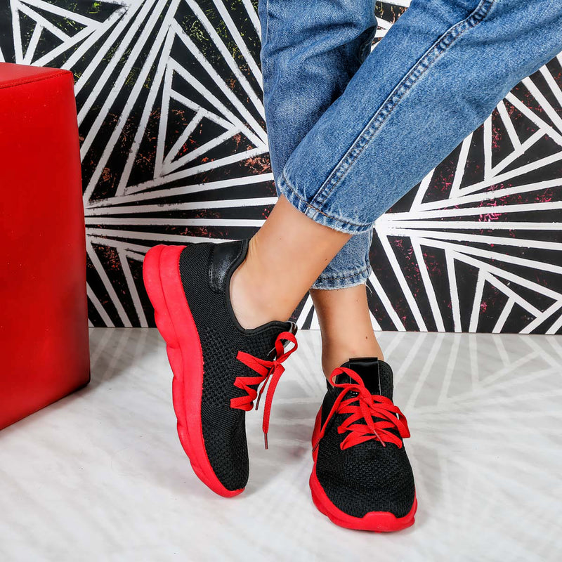 Pantofi sport Yvone - Black/Red