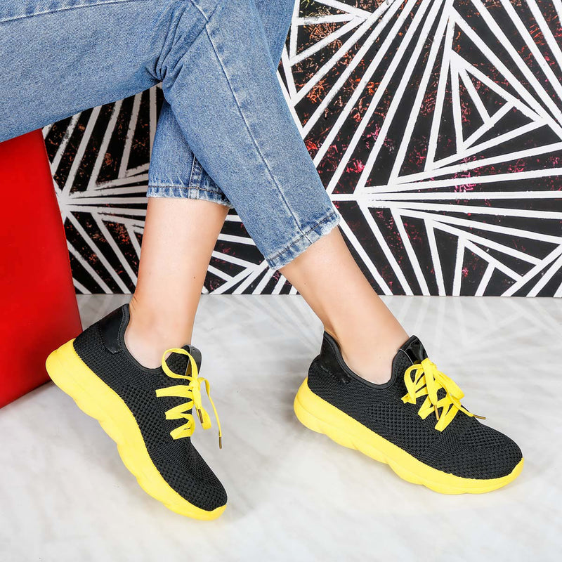 Pantofi sport Yvone - Black/Yellow