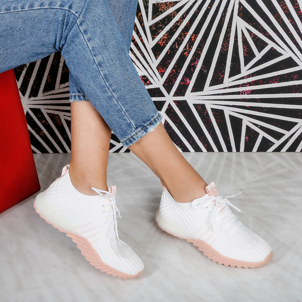 Pantofi sport Sidney - White/Pink