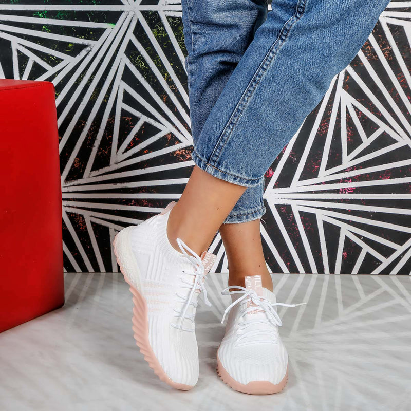Pantofi sport Sidney - White/Pink