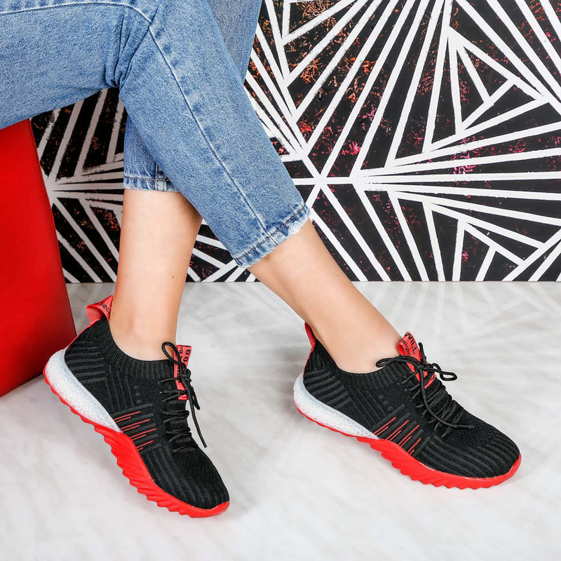 Pantofi sport Sidney - Black/Red