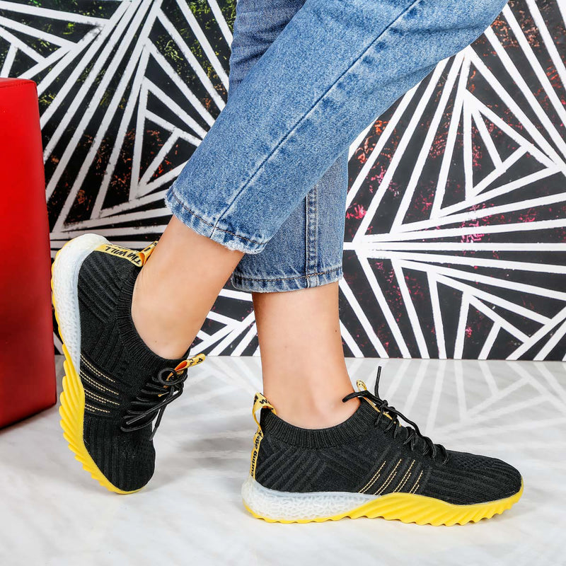 Pantofi sport Sidney - Black/Yellow