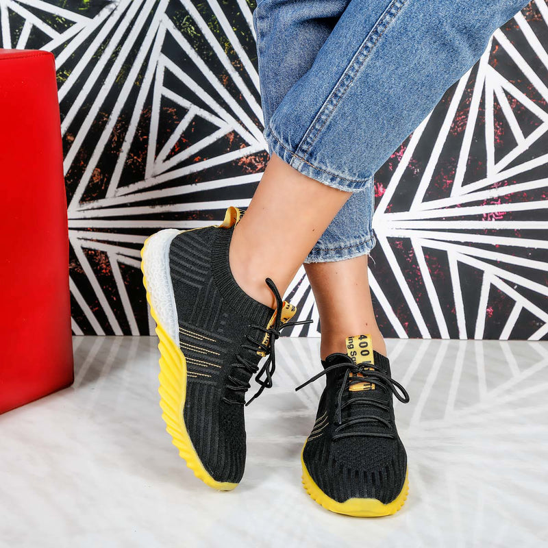 Pantofi sport Sidney - Black/Yellow