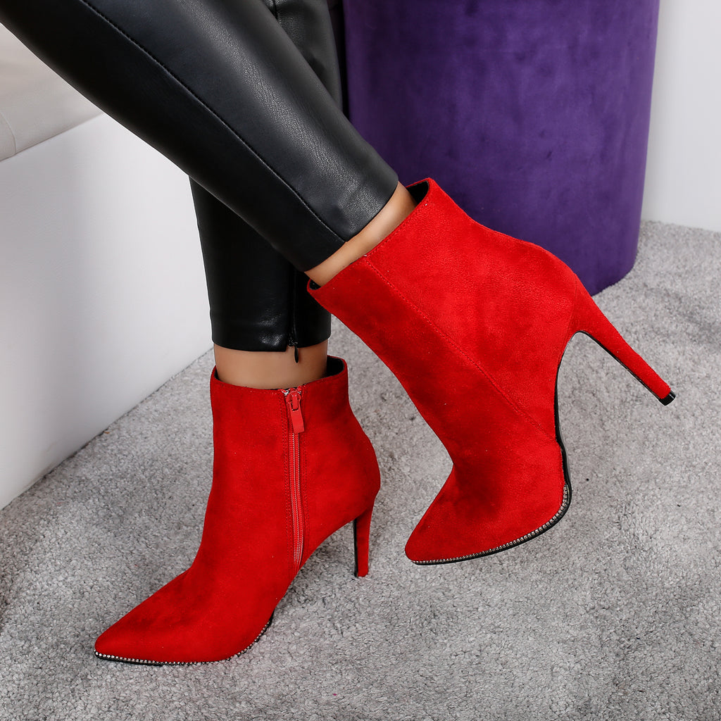 Botine dama Aliyah - Red