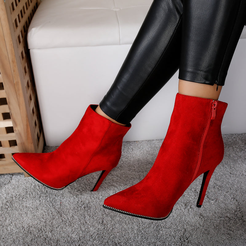 Botine dama Aliyah - Red