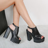 Sandale dama cu toc Shirley - Black