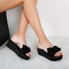 Papuci dama cu platforma Rozalina - Black