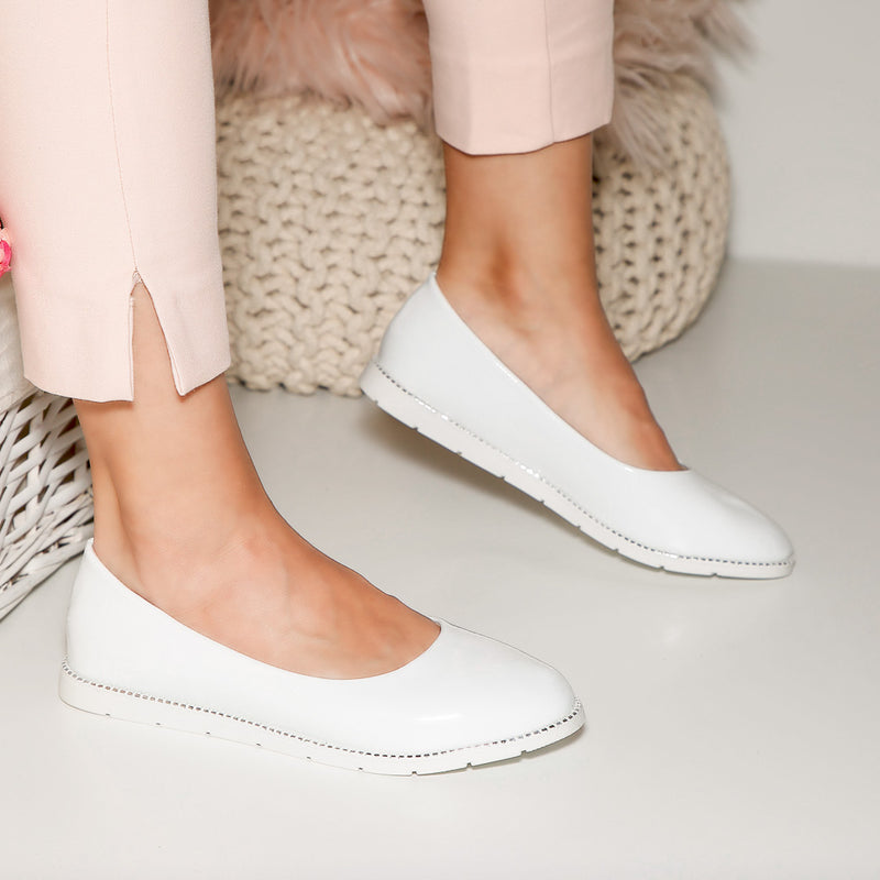 Pantofi dama Anely - White