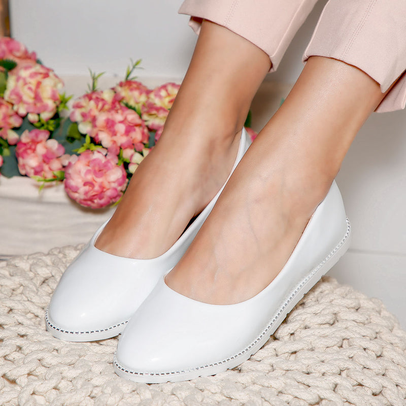 Pantofi dama Anely - White