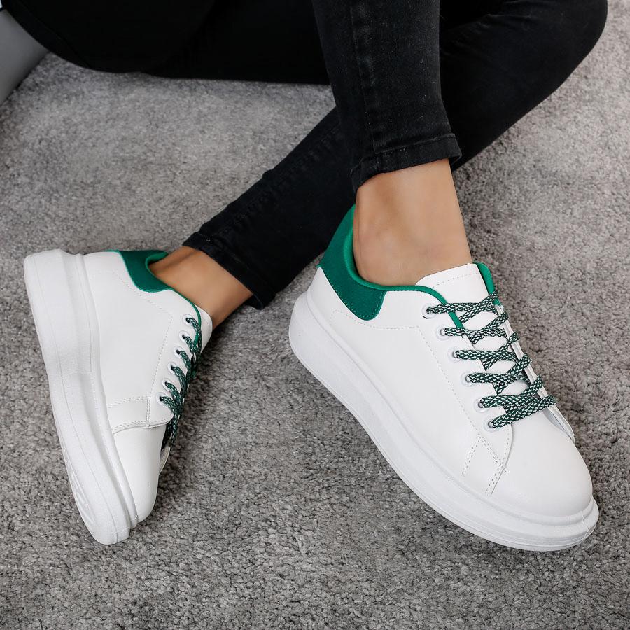 Pantofi sport Evona - White/Green