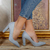 Pantofi dama cu toc Selena - Blue