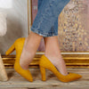 Pantofi dama cu toc Selena - Yellow