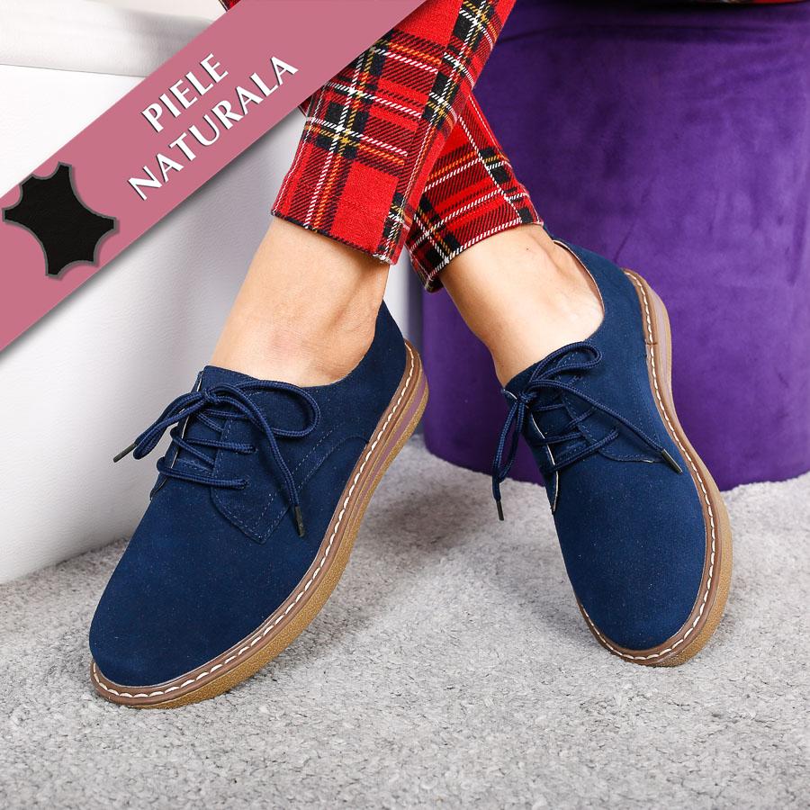 Mocasini dama Adalynn - Navy