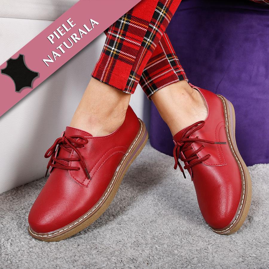 Mocasini dama Hailey - Red