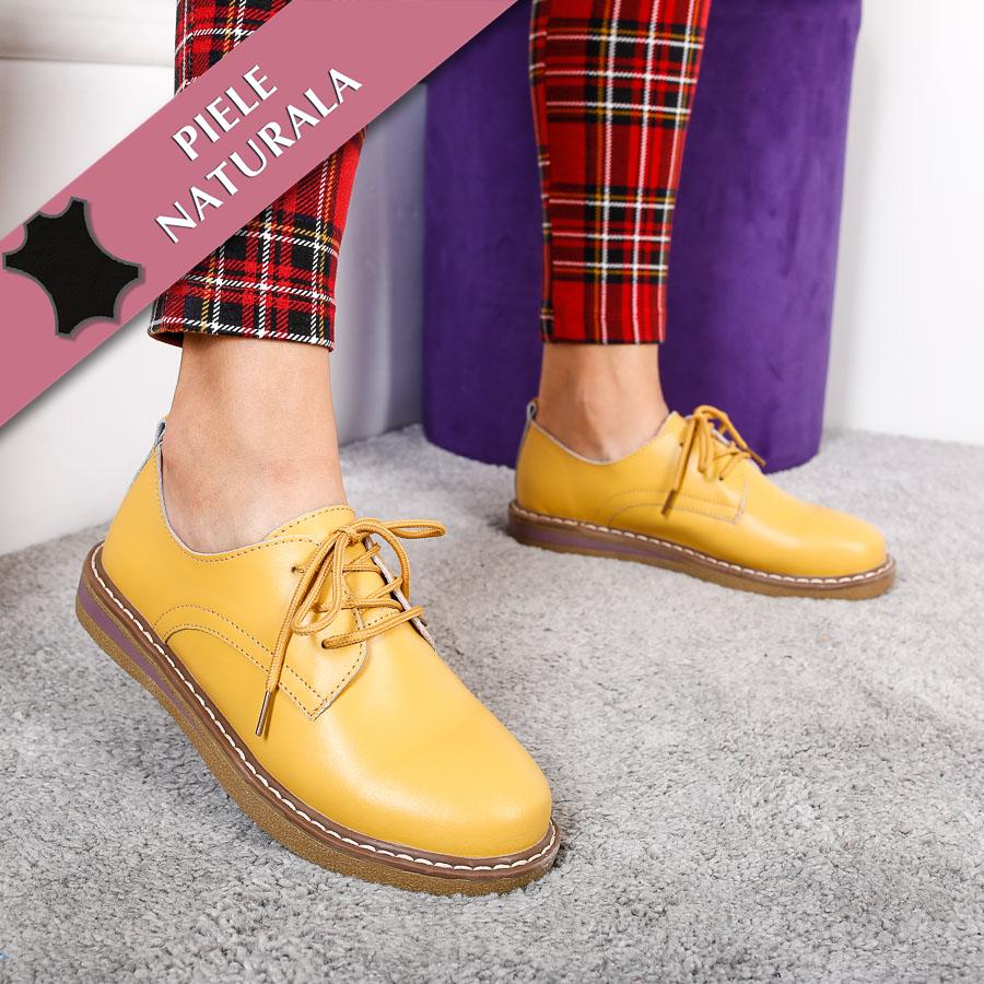 Mocasini dama Hailey - Yellow